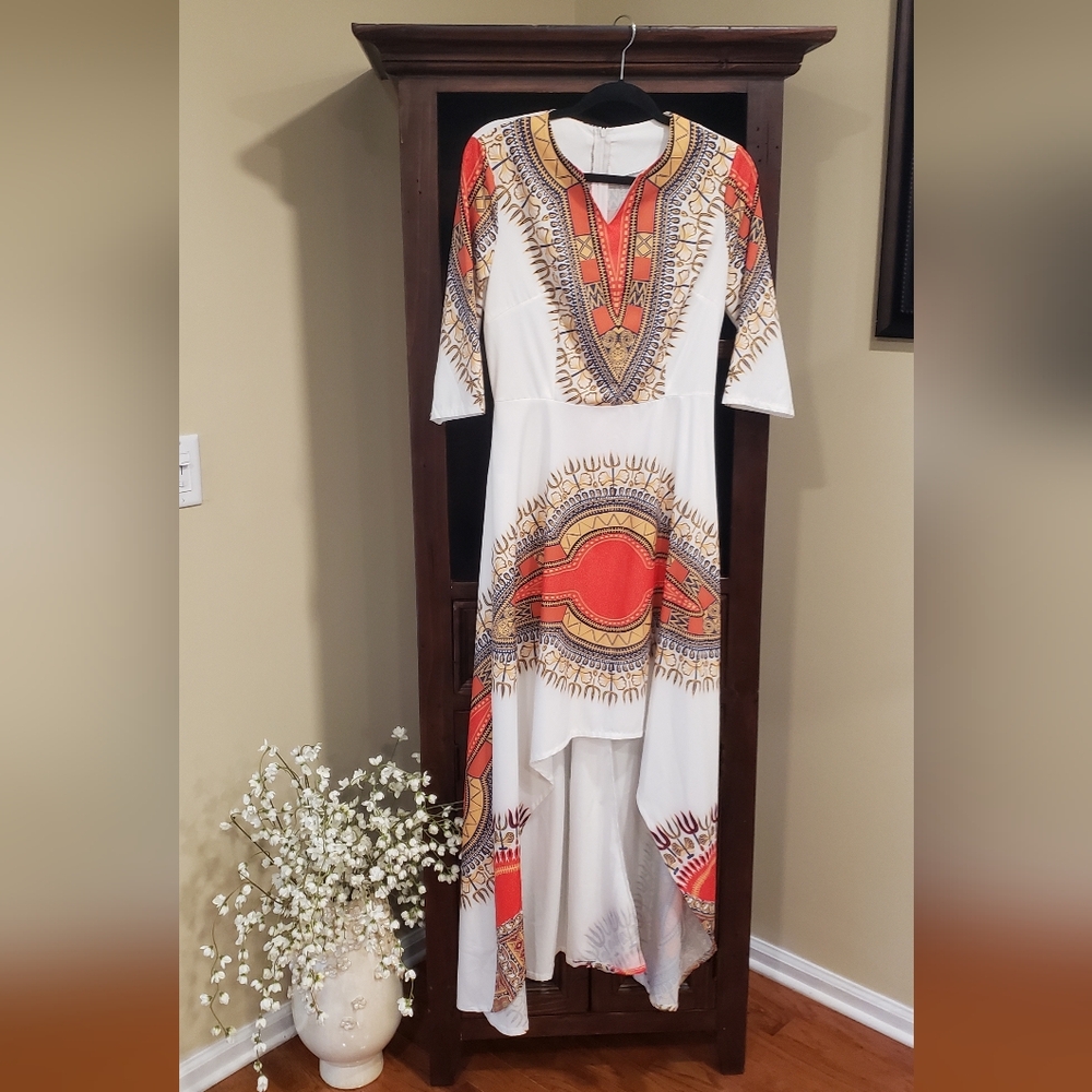 African print dress